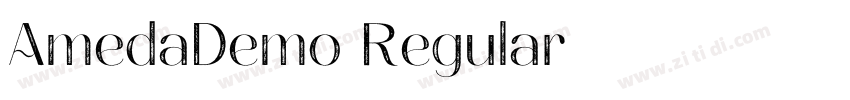 AmedaDemo Regular字体转换
